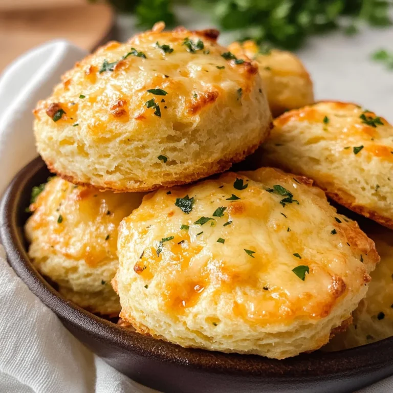 Keto Cheddar Garlic Biscuits