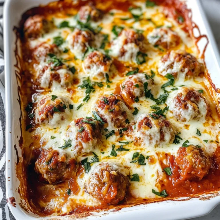 Keto Meatball Casserole