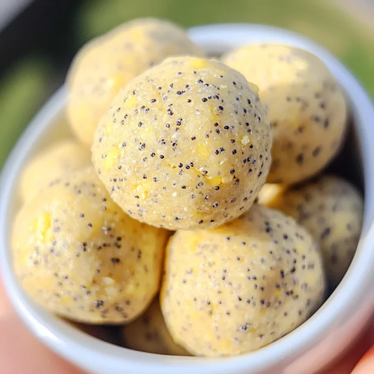 Lemon Poppy Seed Energy Bites