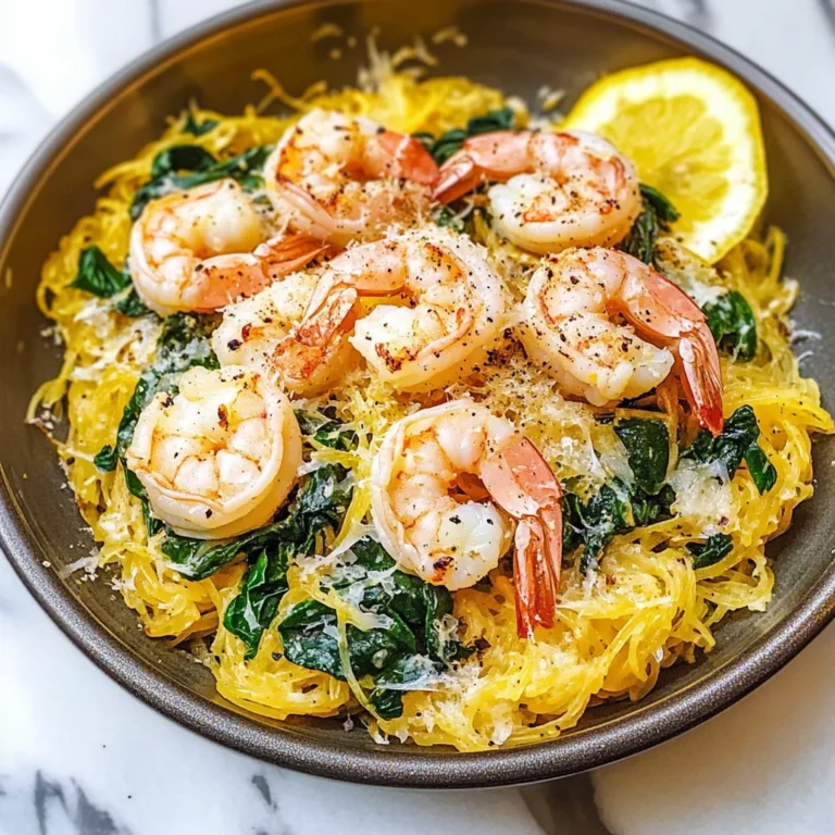 Spaghetti Squash Shrimp Scampi Recipe
