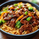 Sticky Beef Noodles