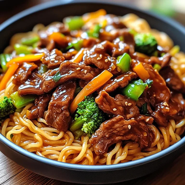 Sticky Beef Noodles