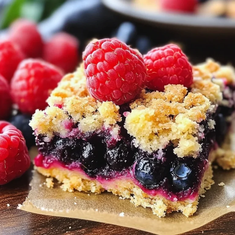 Triple Berry Crumb Bars