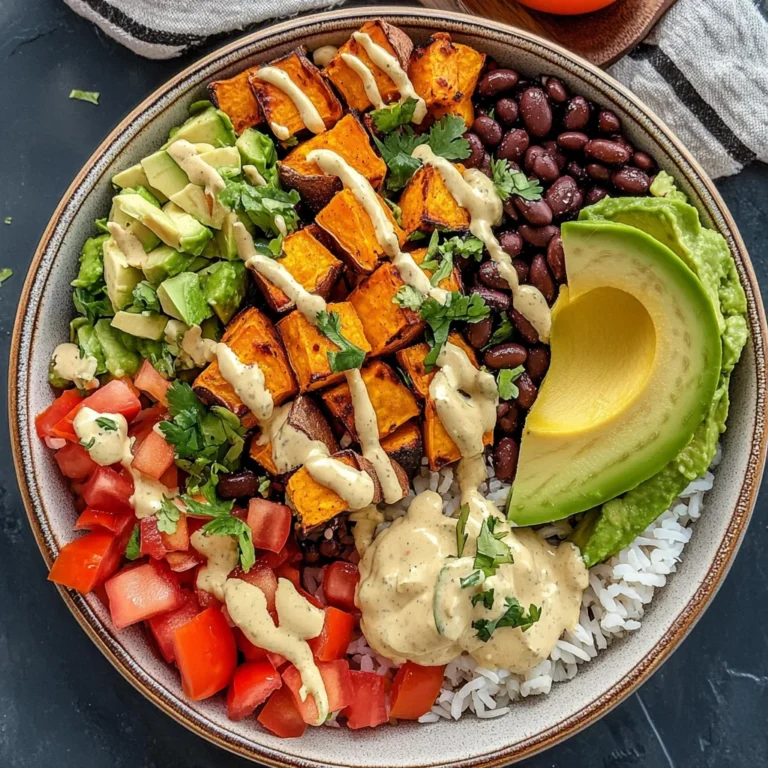 Vegan Burrito Bowls with Black Beans and Sweet Potatoes (gf)
