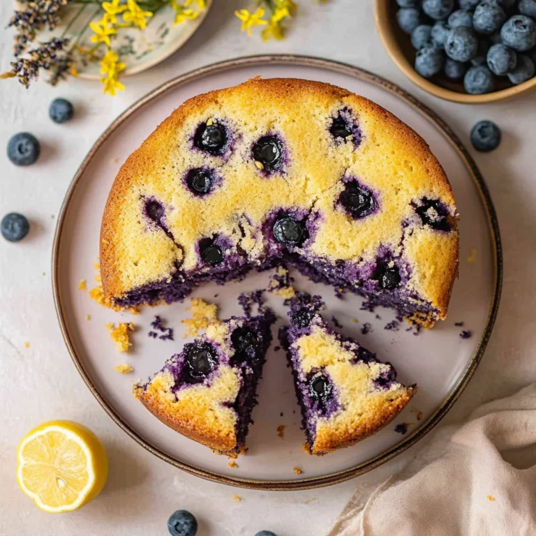 Vegan Lemon Blueberry Cake