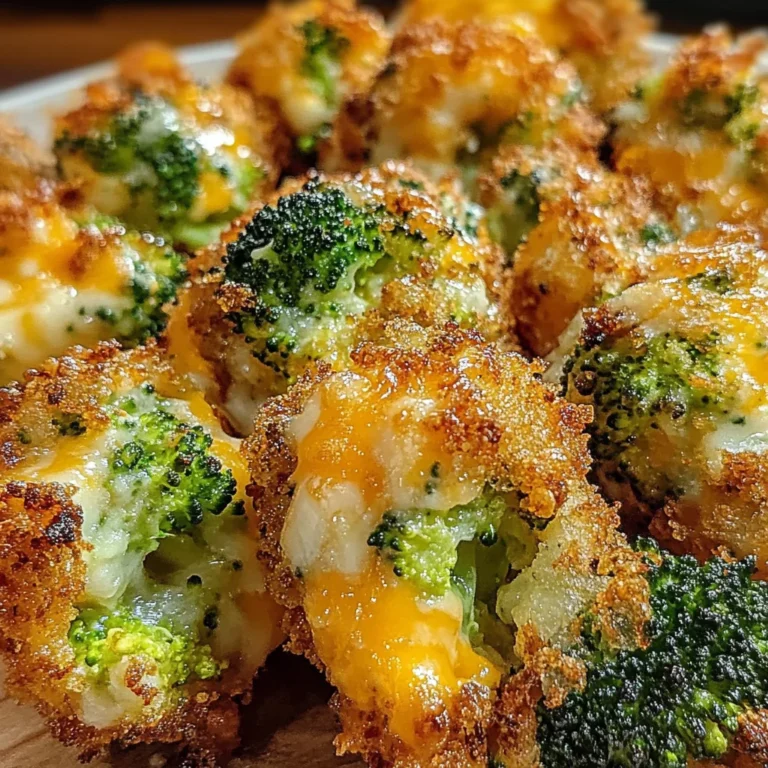 Air Fryer Broccoli Cheddar Poppers