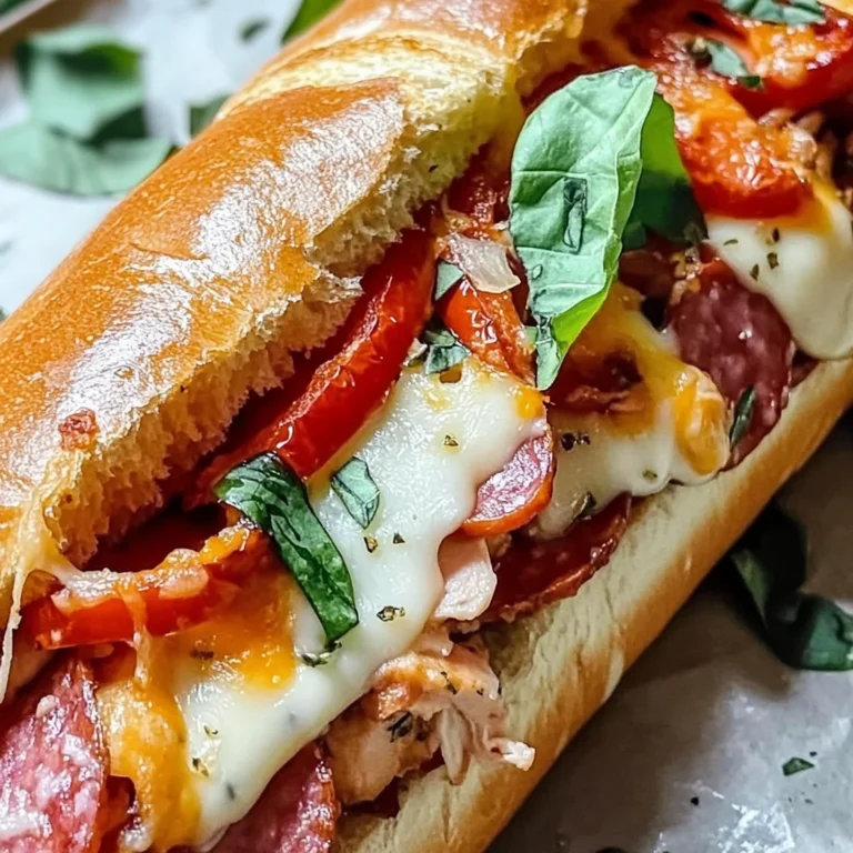 Baked Italian Grinder Sandwiches