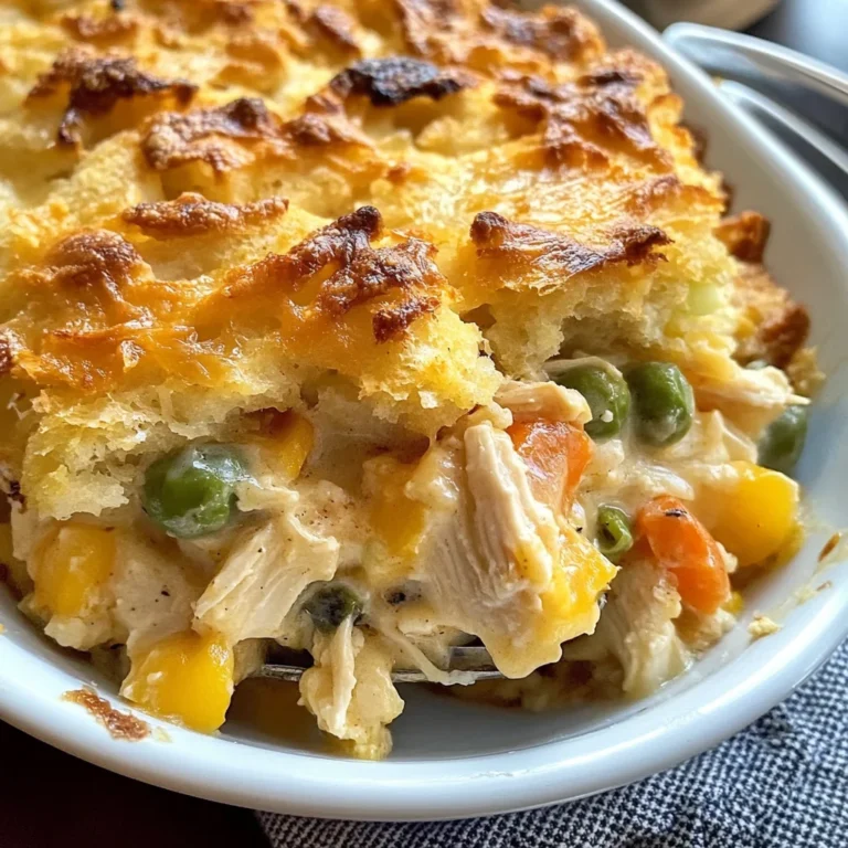 Easy Chicken Cobbler Dinner Casserole