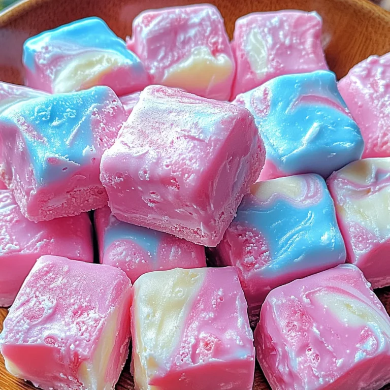 Fluffy Cotton Candy Fudge