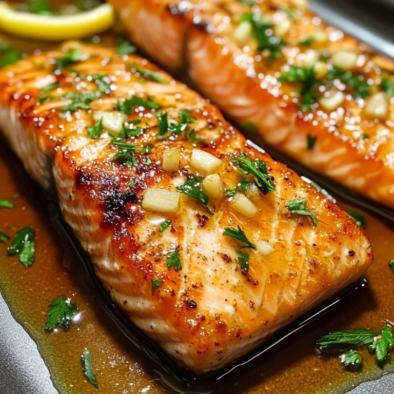 Garlic Butter Honey Baked Salmon