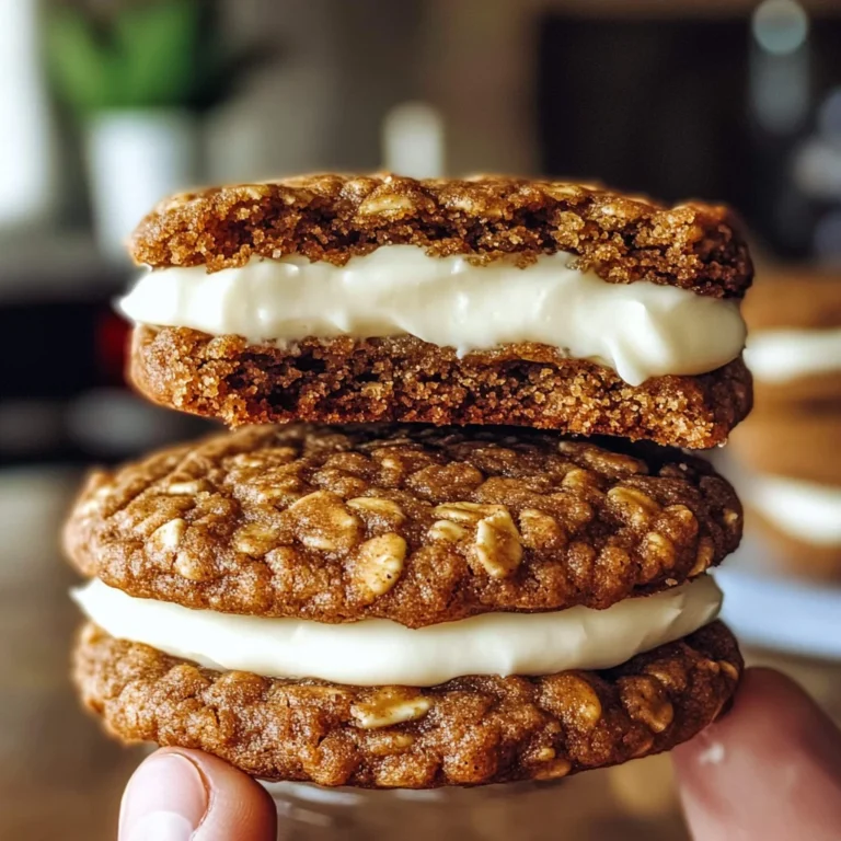 Gingerbread Oatmeal Cream Pies