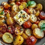 Healthy Baked Feta Potatoes : Easy Potatoes
