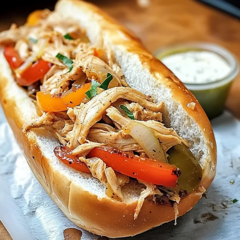 Healthy Crockpot Chicken Philly Cheesesteak Recipe