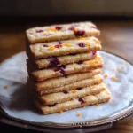 Orange Cranberry Shortbread Cookies