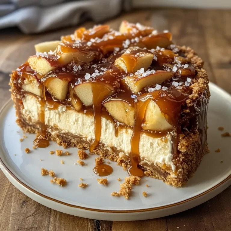 Salted Caramel Apple Pie Cheesecake