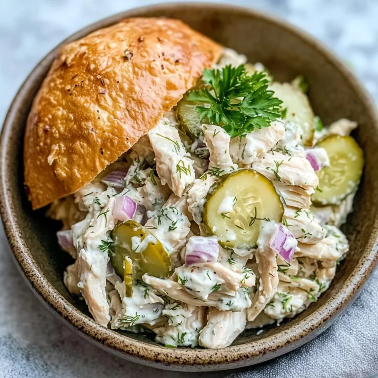 Savory Dill Pickle Chicken Salad