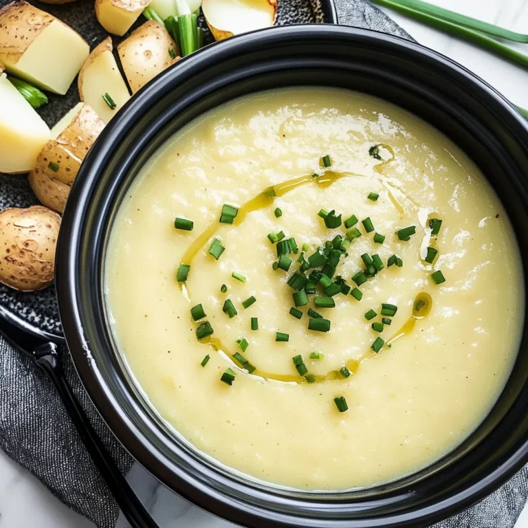 Slow Cooker Potato Leek Soup Recipe