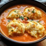 Tomato Dumpling Soup