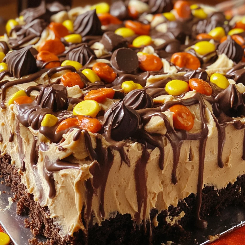 Photo inspiration: Fresh Look at Chocolate Peanut Butter Poke Cake
