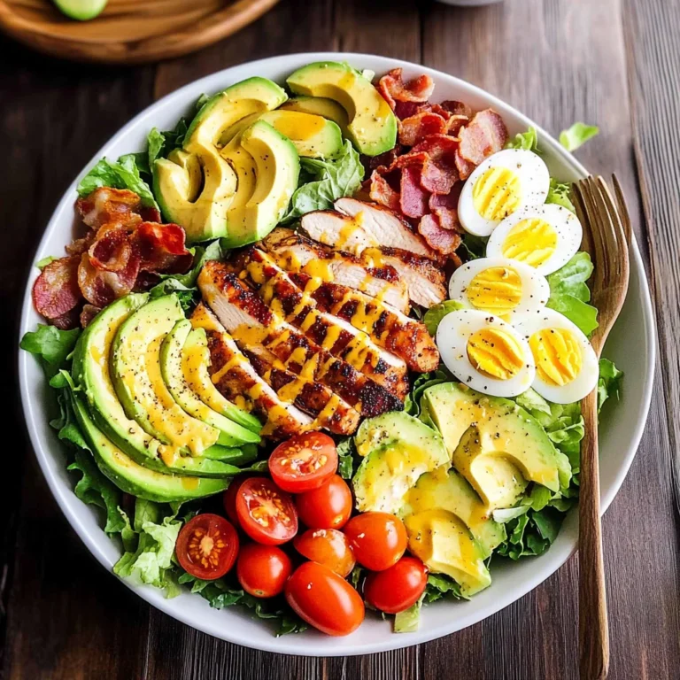 Grilled Chicken Cobb Salad with Honey Dijon {Paleo, Whole30 Option}