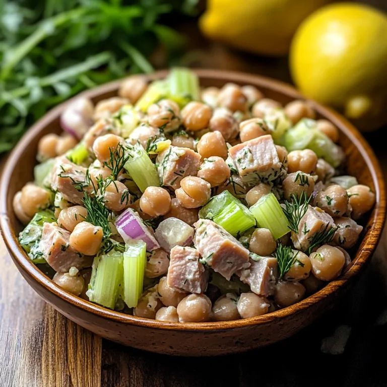 Healthy Tuna Garbanzo Bean Salad