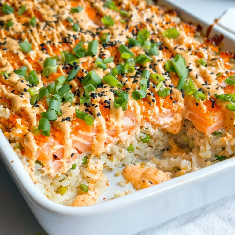 Salmon Sushi Bake