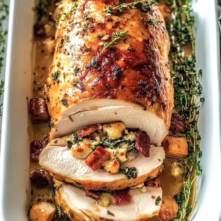 Best Christmas Stuffed Turkey Breast