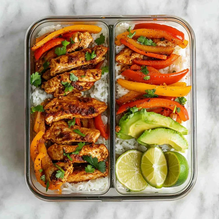 Chicken Fajita Meal Prep Bowls