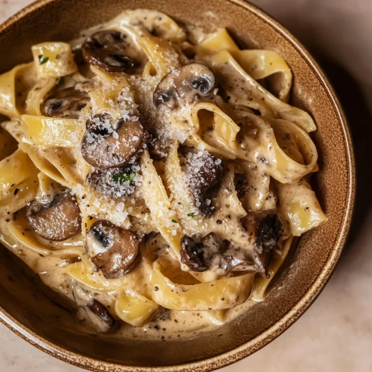 Gorgonzola Truffle Cream Sauce with Mushrooms