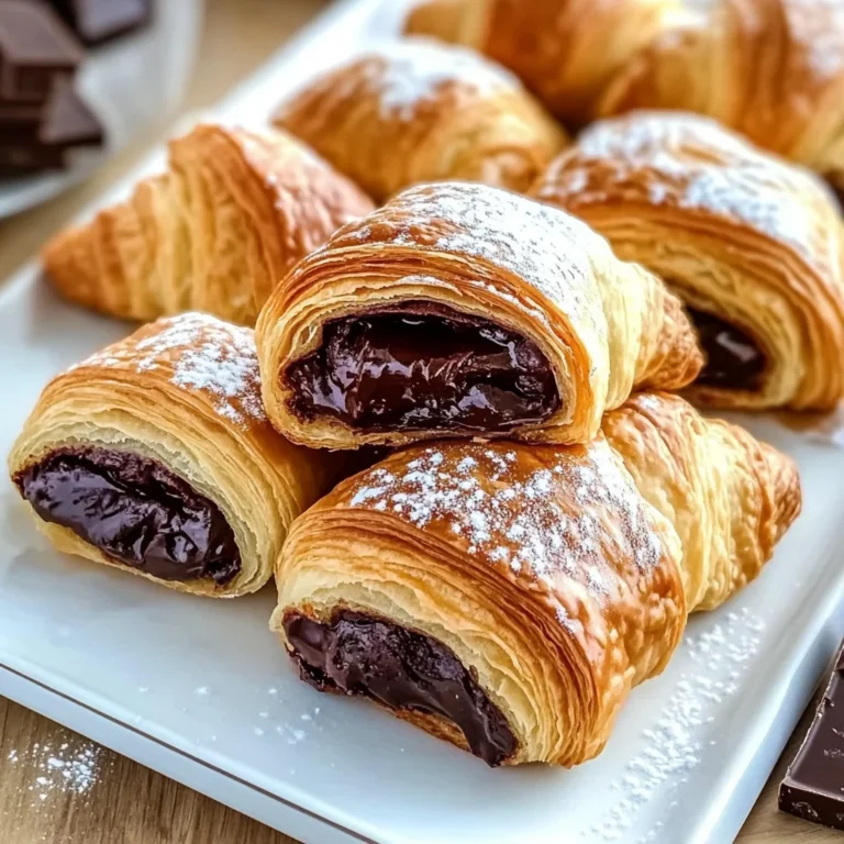Homemade Chocolate Croissants