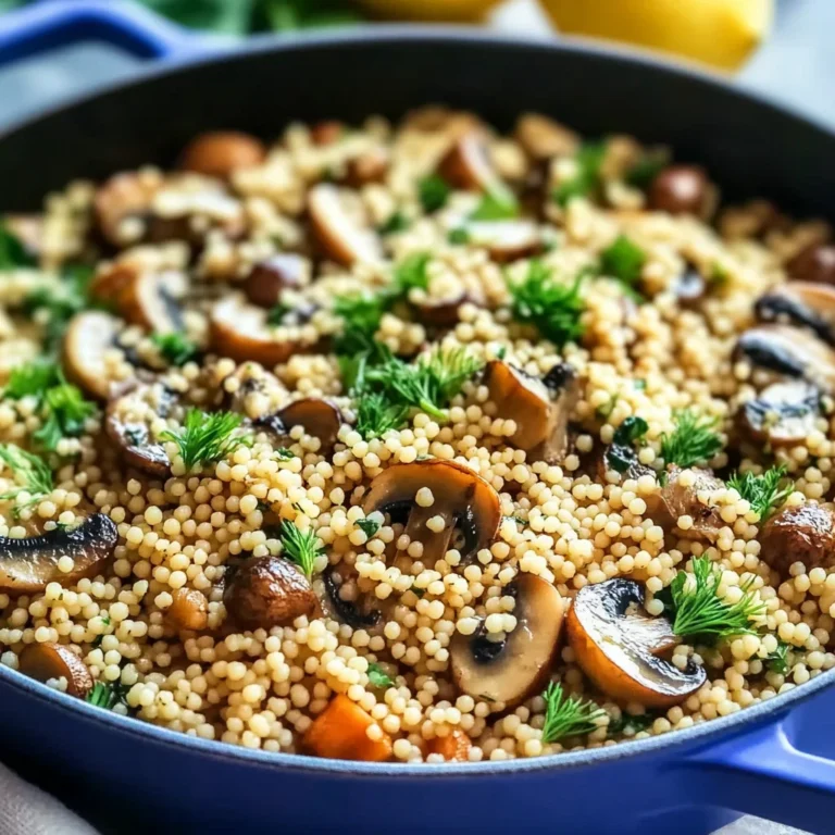 Mushrooms Couscous with Herbs