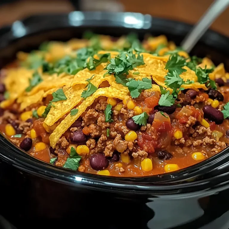 Slow Cooker Taco Casserole