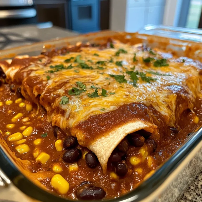 Vegetarian Black Bean Enchiladas: 1 Flavorful Tex-Mex Favorite