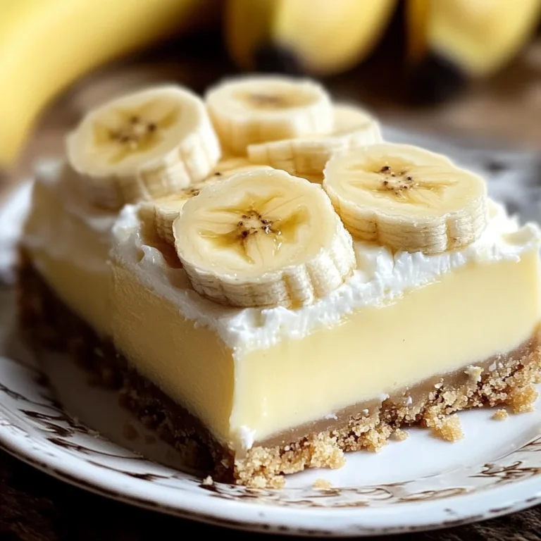 Banana Cream Cheesecake Bars