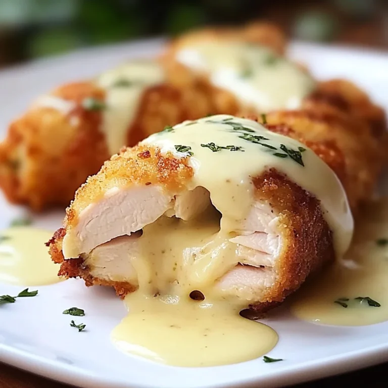 Chicken Cordon Bleu with Swiss Cheese Sauce is delicious.