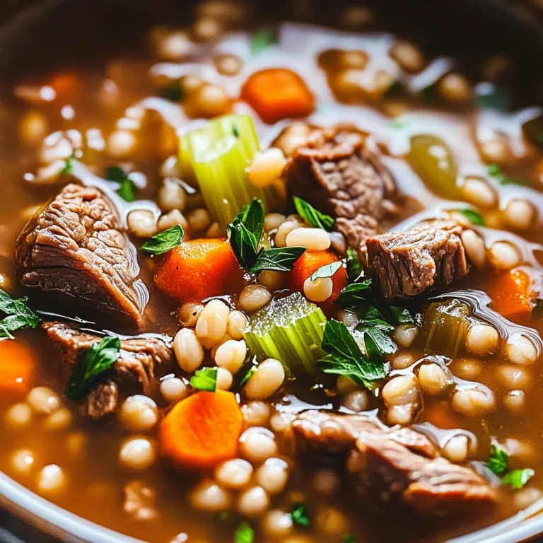 Cozy Beef and Barley Soup