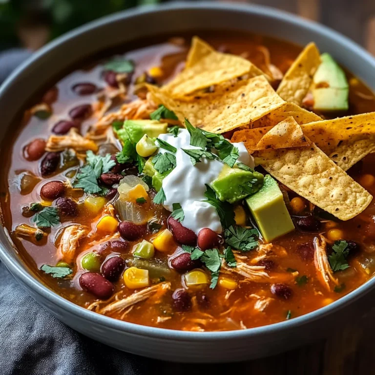 Crockpot Chicken Tortilla Soup
