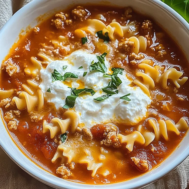 Irresistible Lasagna Soup