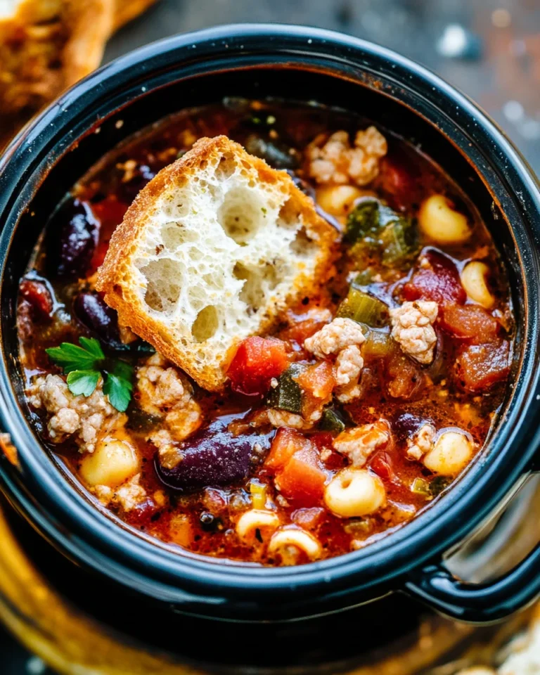 Italian Sausage Ditalini Minestrone Soup