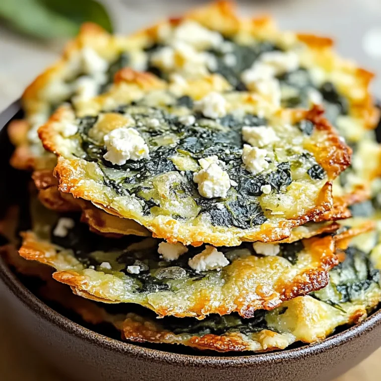 Mediterranean Spinach and Feta Crisps