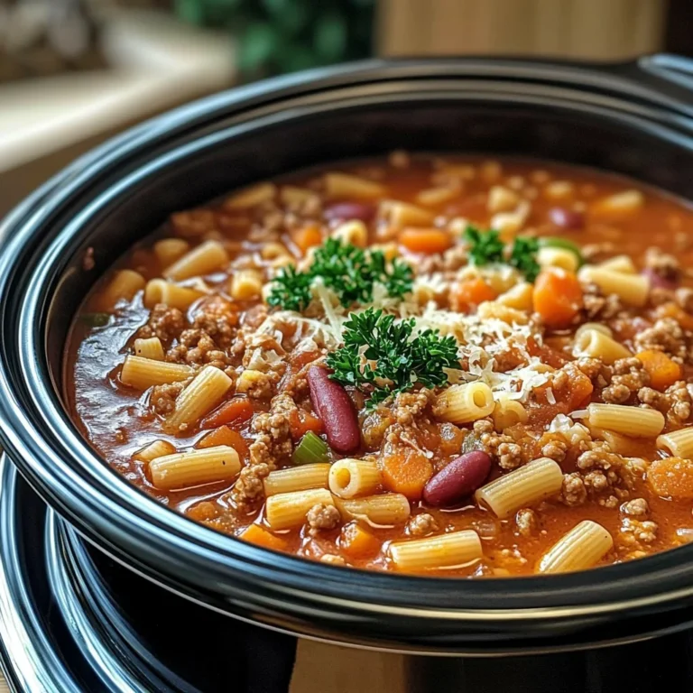Olive Garden Slow Cooker Pasta Fagioli: Comfort in Every Spoonful