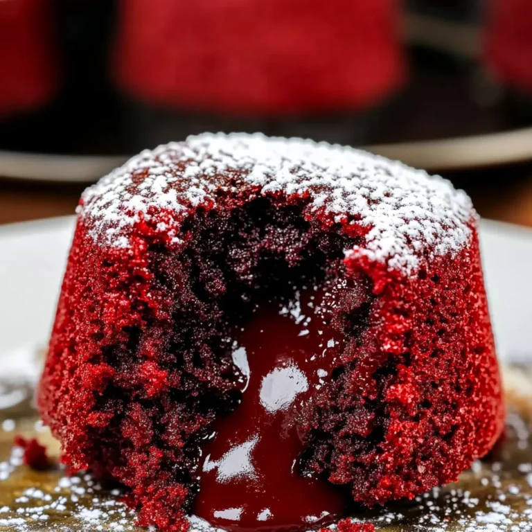 Red Velvet Molten Lava Cupcakes Recipe